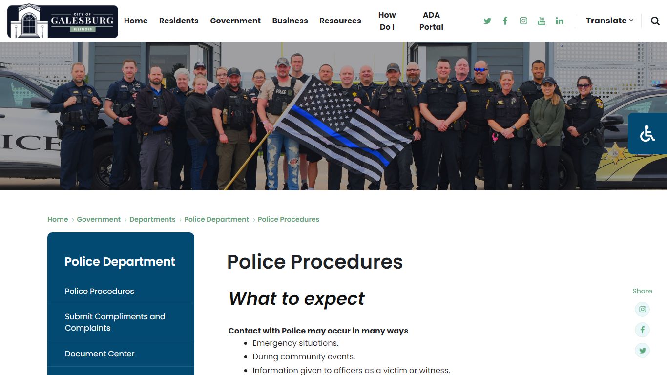 Police Procedures - ci.galesburg.il.us